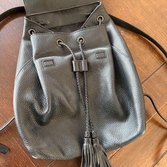 GUC Tory Burch Taylor Black Leather Backpack main image 8